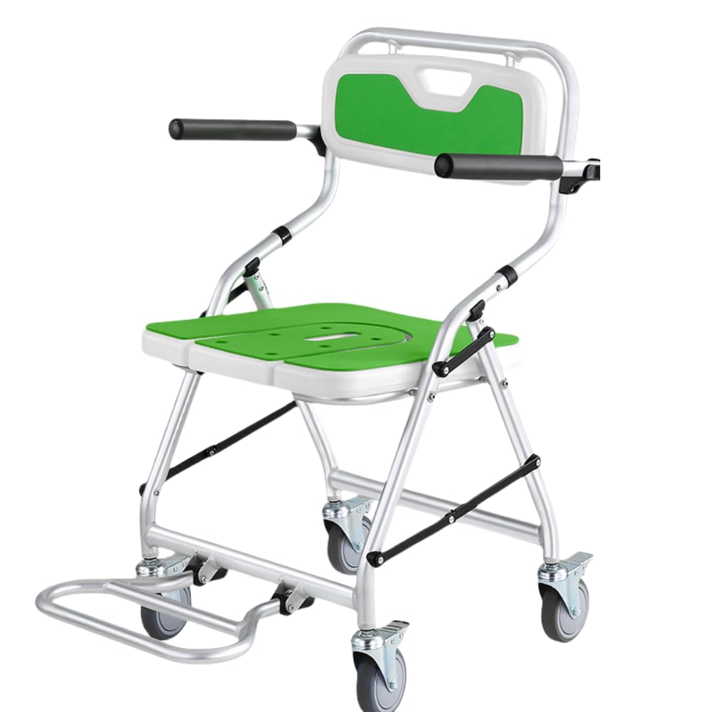 Amazon.co.jp: KCNN折りたたみ 入浴用車いす 介護 シャワーチェア ブレ